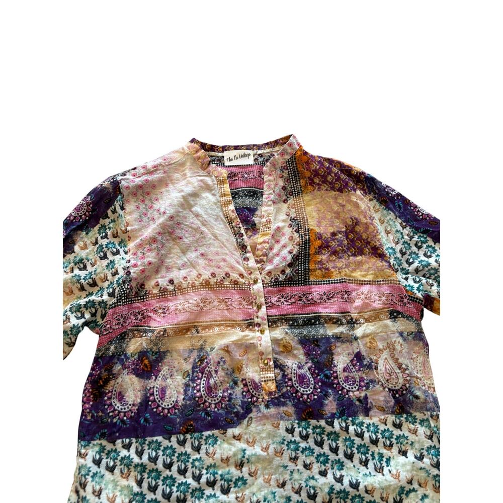 The Nu Vintage, Mixed Print Blouse, NWOT, Small - Picture 4 of 7